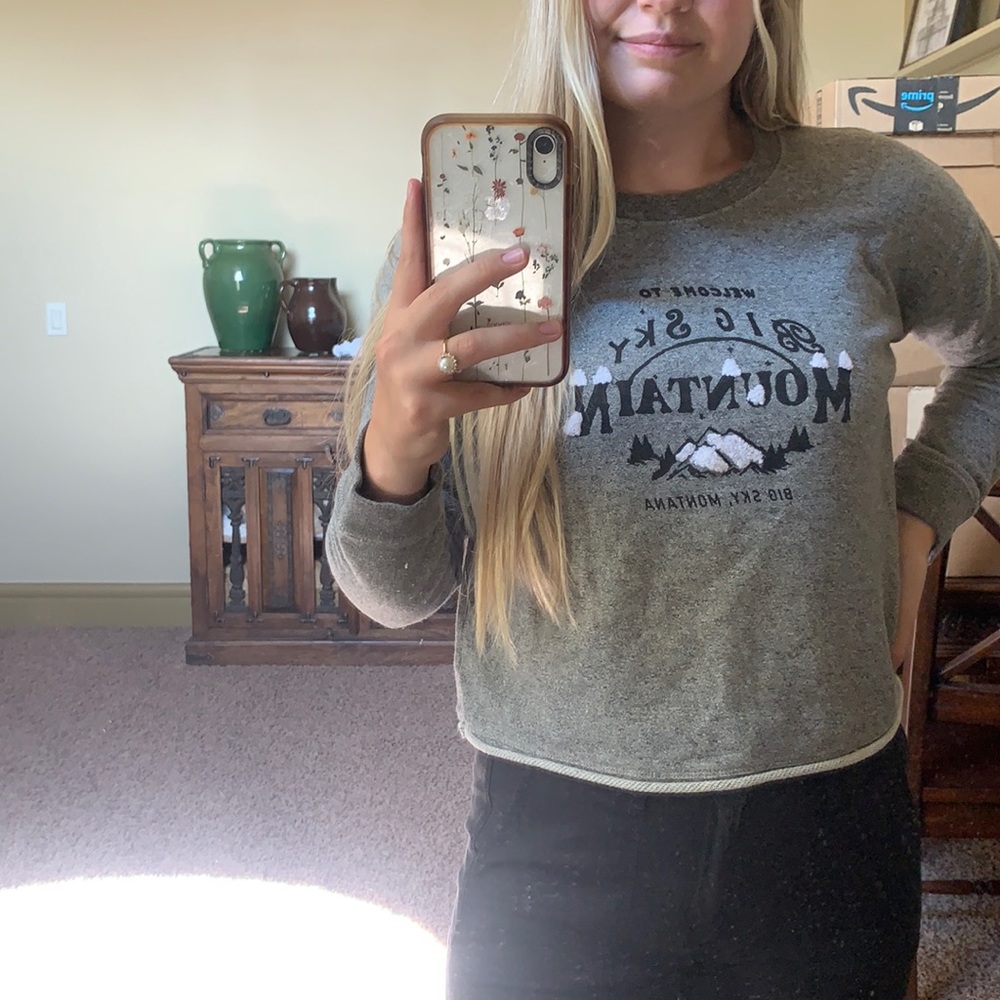 Madewell cropped crew neck